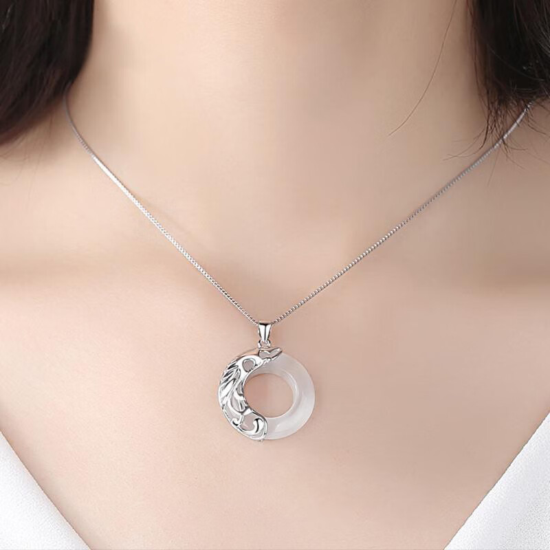 爱情故饰龙凤呈祥纯银情侣项链