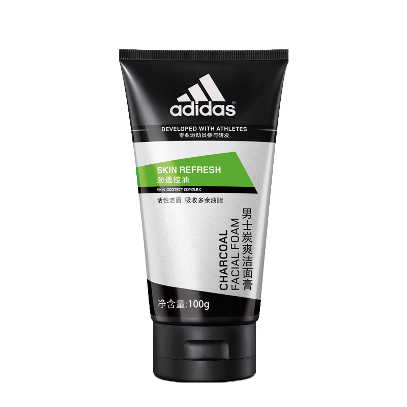 阿迪达斯 竹炭保湿洗面奶