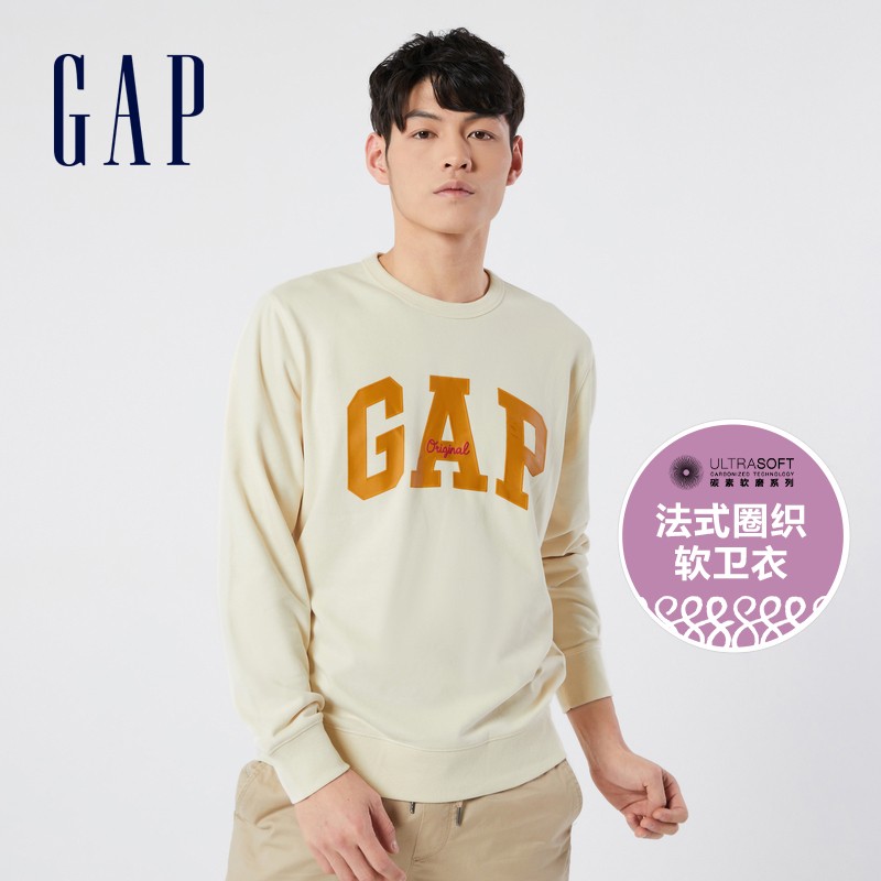 Gap men's and women's logo French loop woven soft sweater 877448 spring 2022 new couple top