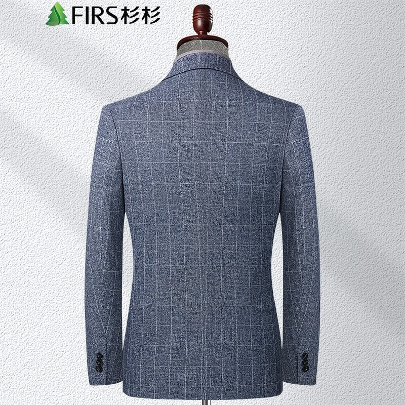 Shanshan suit men's 2022 spring and summer new lattice business formal coat men's simple work banquet wedding suit men's fdi22181702