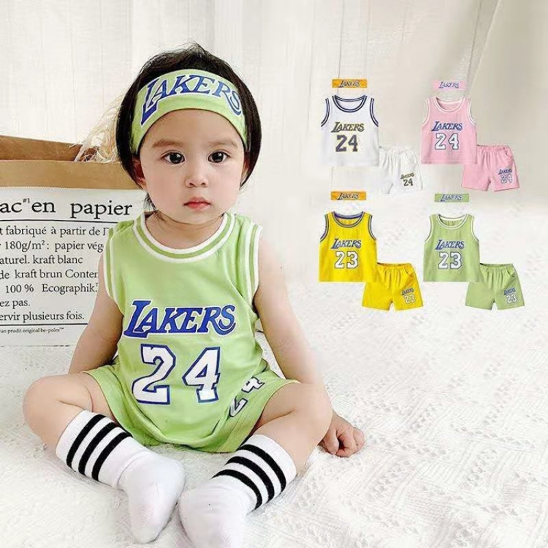 Yingbu baby basketball clothes baby ha clothes crawling sportswear for 0-3-year-old children