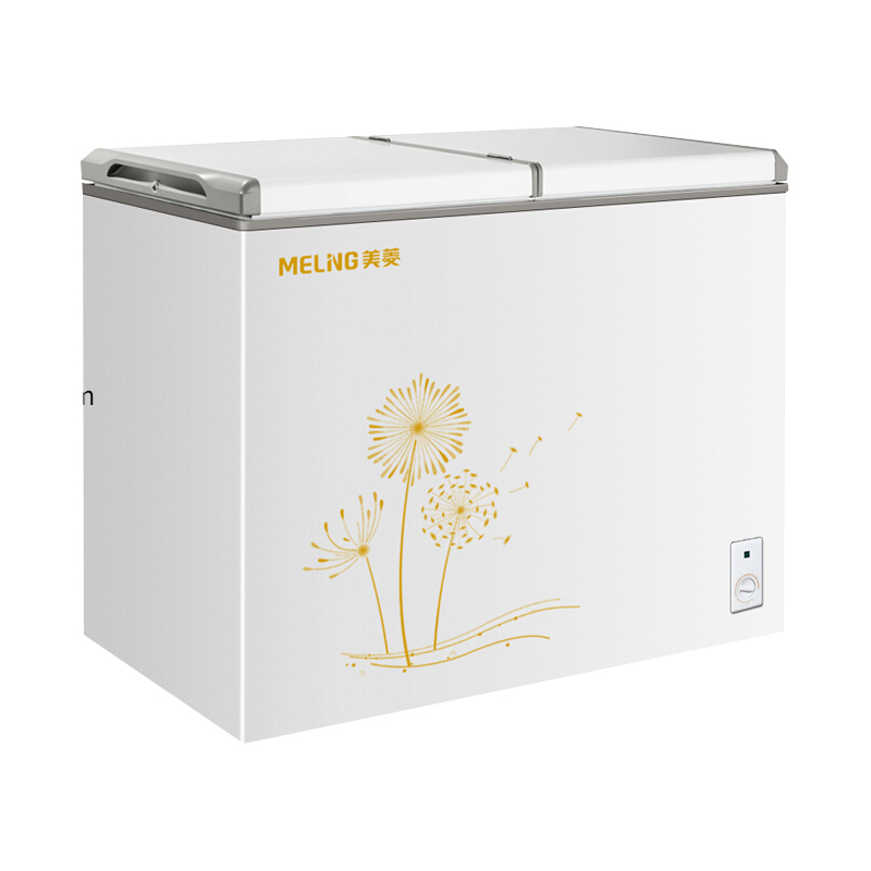 美菱 节能双温双箱蝶形门冰柜