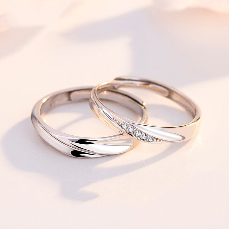 卡蒂罗 韩版开口对戒