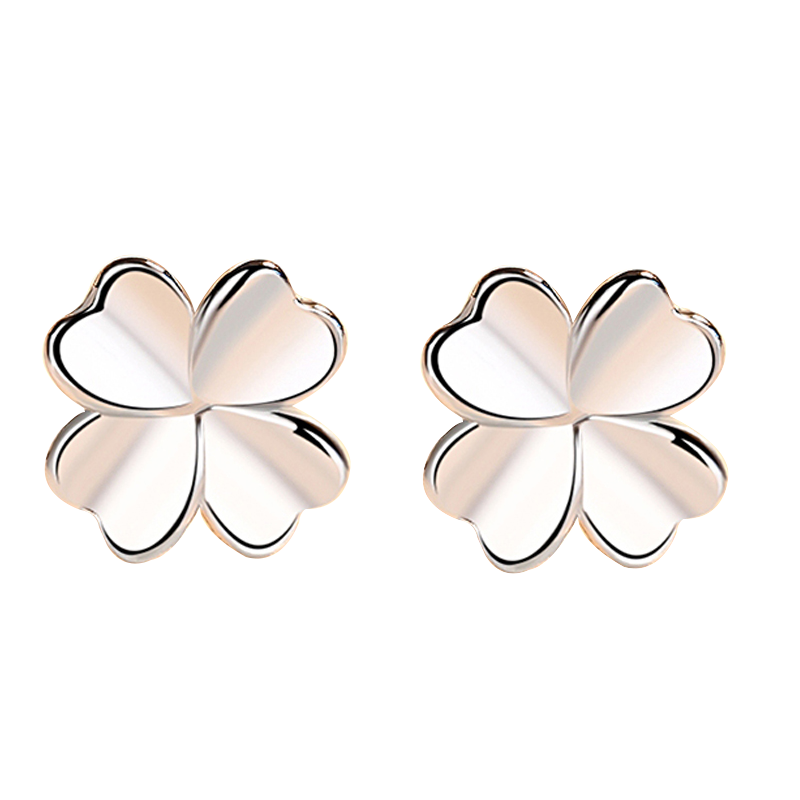 妙选 四叶草造型耳钉