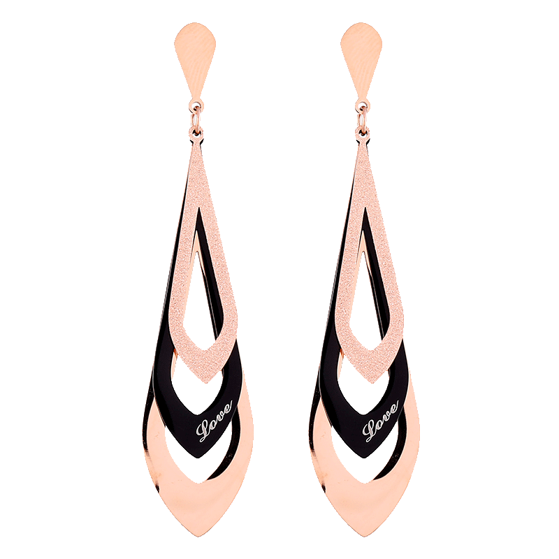 伊黛儿 几何叠层耳环