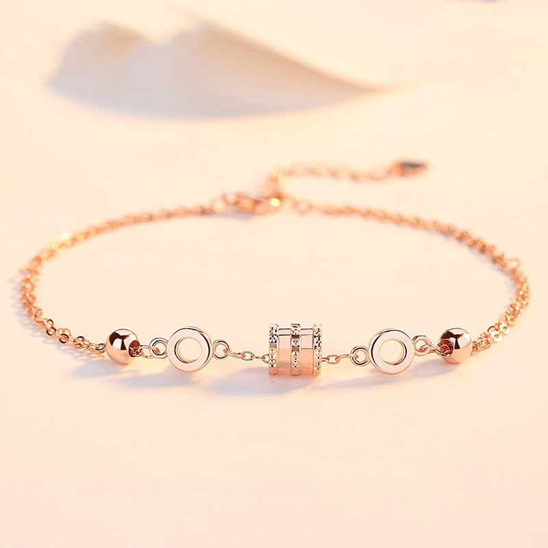 曼蒂娅 小蛮腰镀玫瑰金手链