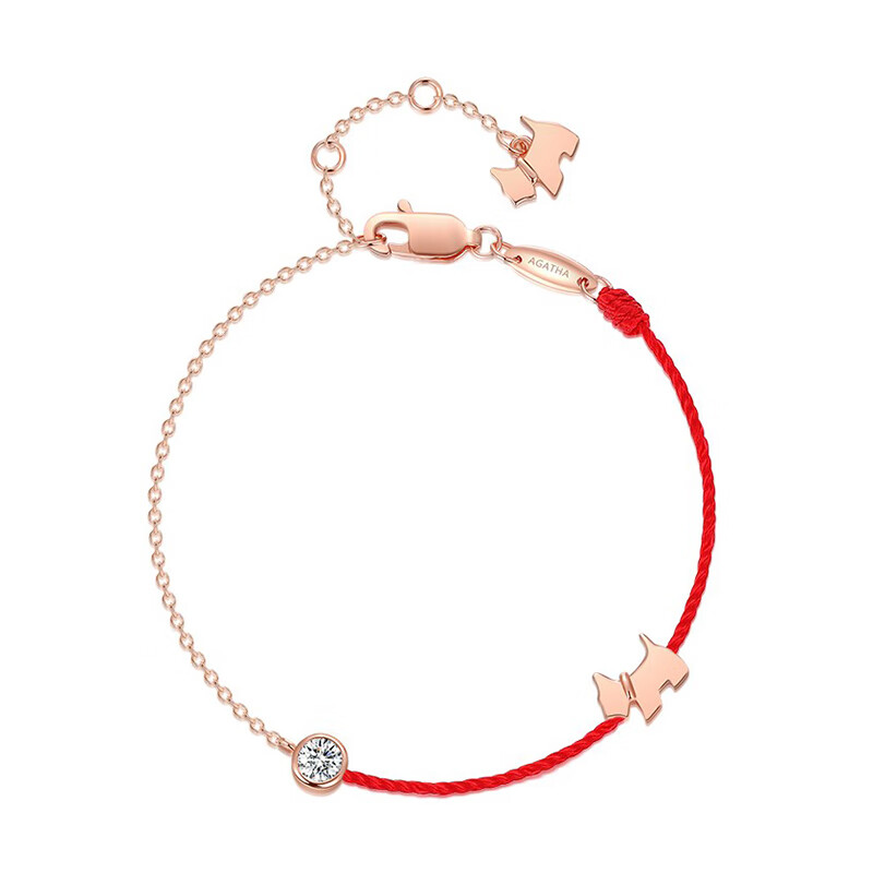 AGATHA 小红绳本命年手链
