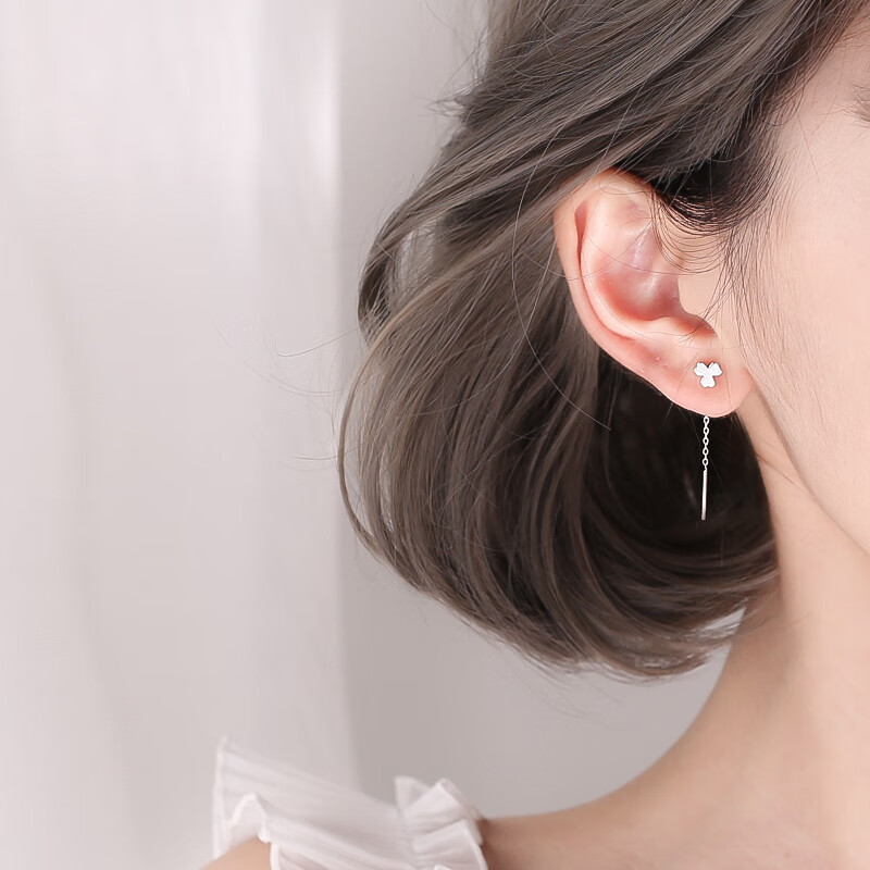 曼蒂娅 三叶草耳线