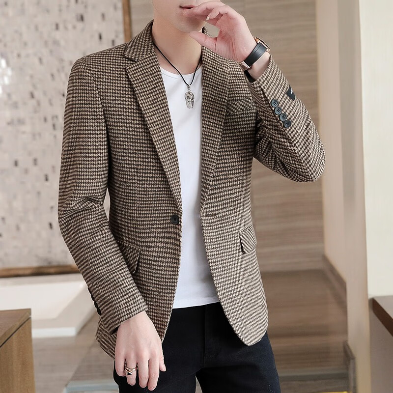 Yanheng suit men's casual suit slim fitting Korean version men's small suit coat spring autumn trend business suit wedding best man suit