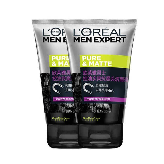 欧莱雅 控油炭爽男士洗面奶