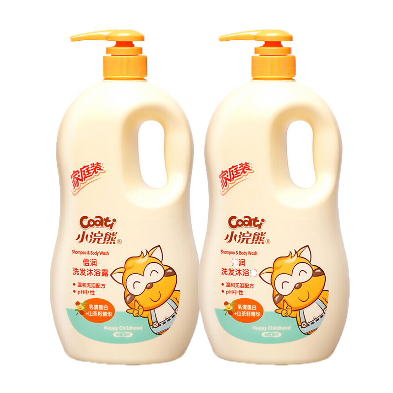 小浣熊 儿童倍润洗发沐浴露