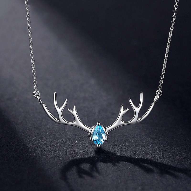 沫兰 纯银一鹿有你项链