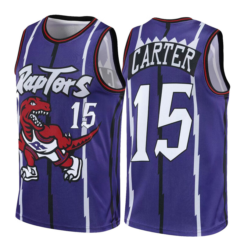 Tengxun sports NBA franchise Raptor retro Jersey Carter No. 15 basketball jacket sleeveless vest men's team training Street trend hip hop