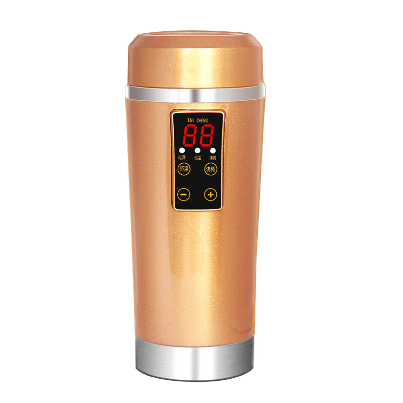 泰澄 车载数显电热水杯