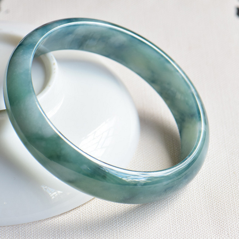 晶慕阁天然A货翡翠手镯