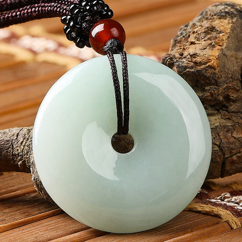 优悦生活 翡翠平安扣吊坠