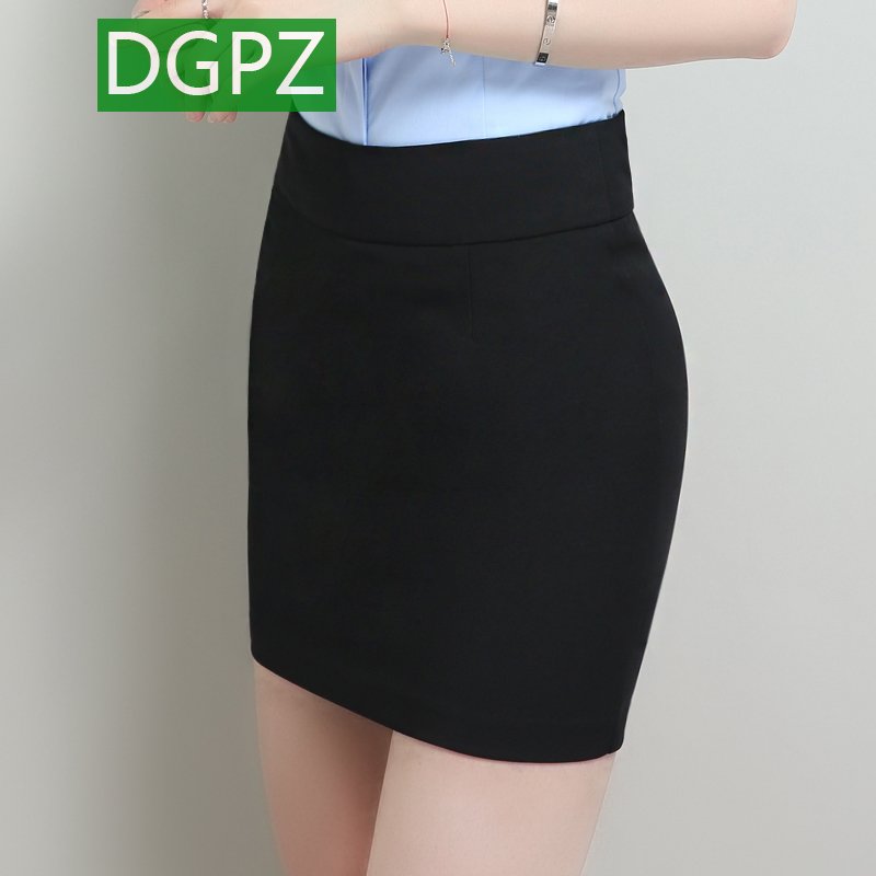 Dgpz half skirt women's short skirt Hip Wrap Skirt non iron anti wrinkle one-step skirt professional suit skirt business casual work skirt 1682