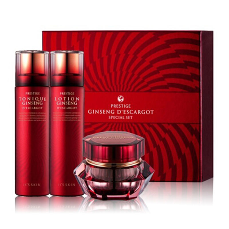伊思红参蜗牛补水三件套