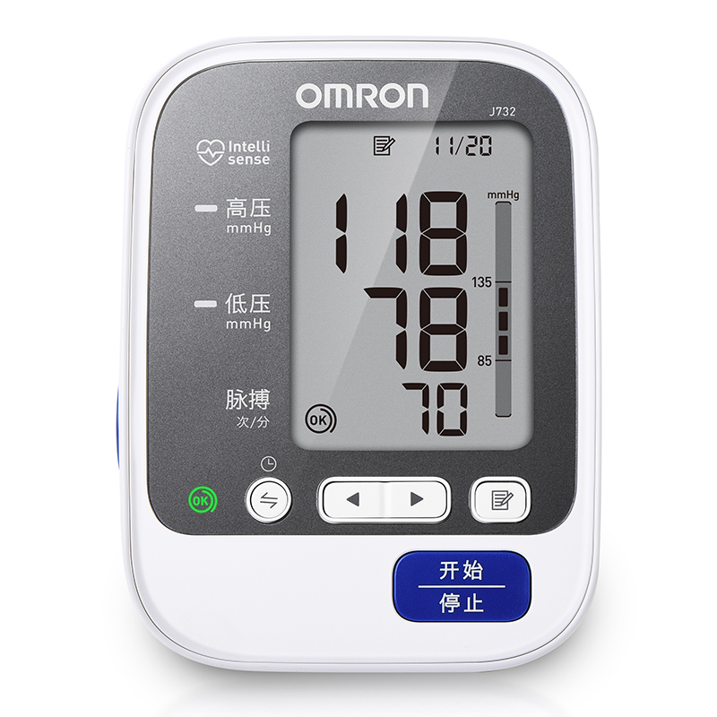 欧姆龙家用智能测量血压仪器