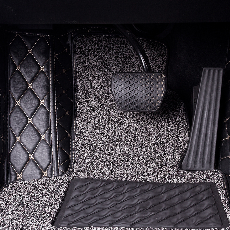 金吉他双侧丝圈汽车脚垫