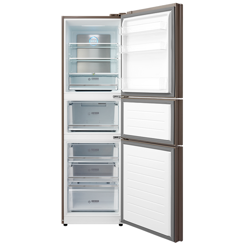 美的 铂金净味 三门冰箱