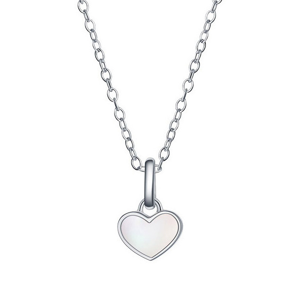 AGATHA 心形玫瑰金项链