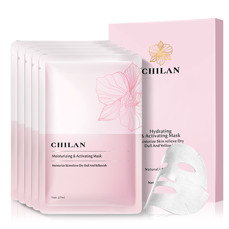 自然兰沁润水凝活颜面膜