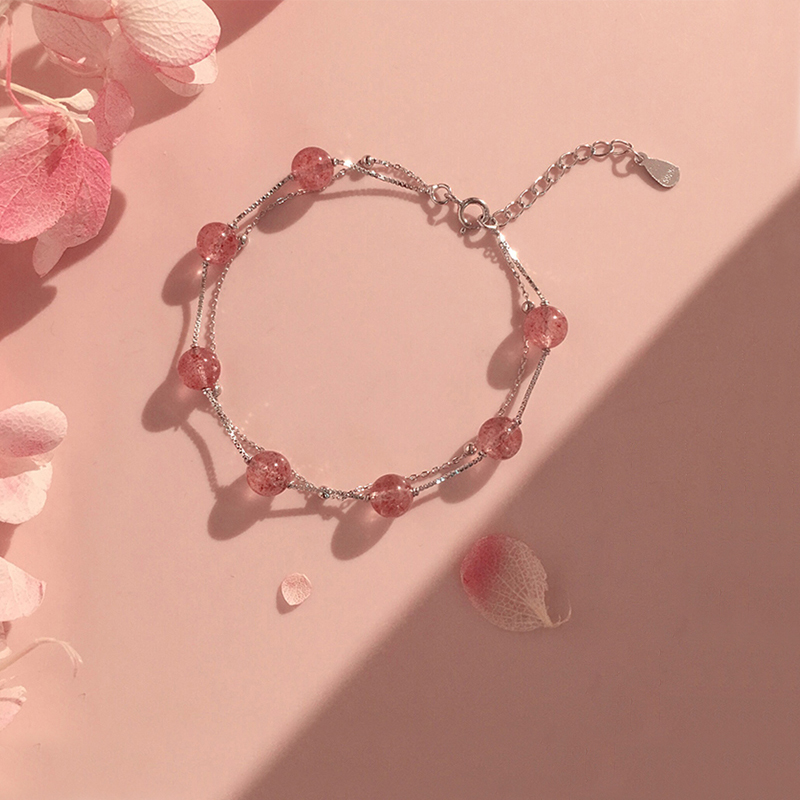 本美 草莓晶手链