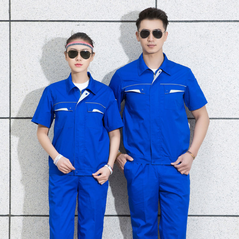 Donaish short sleeved overalls suit men's and women's hotel property labor protection overalls auto repair overalls summer Building Decoration Engineering overalls logistics company factory overalls