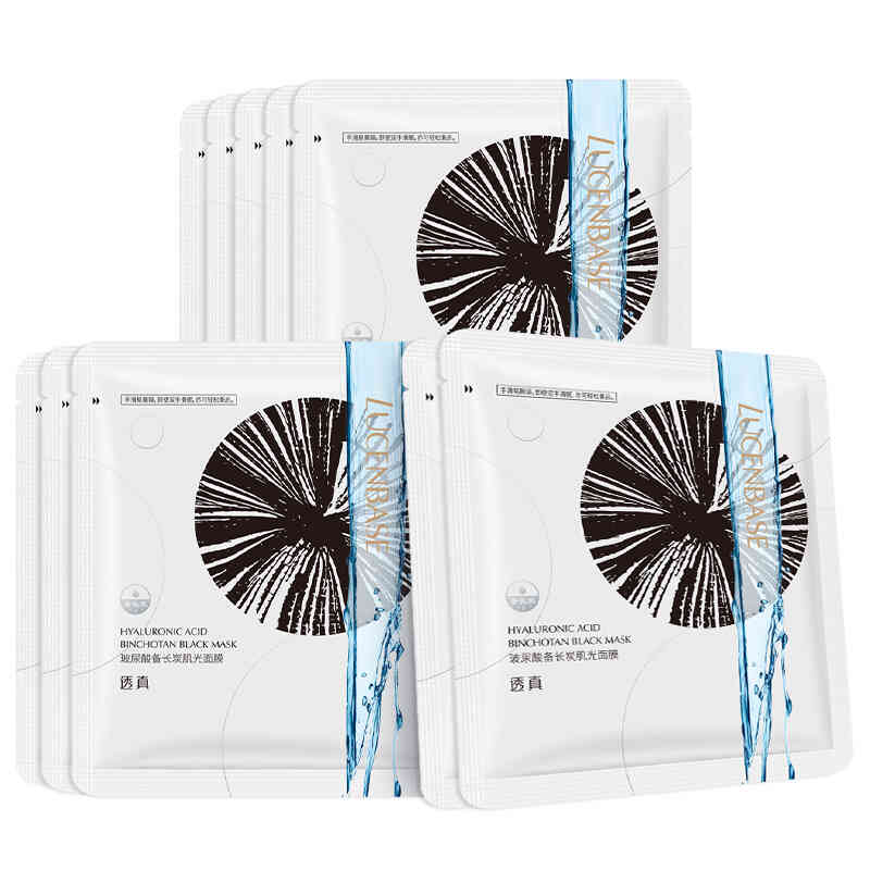 透真 玻尿酸备长炭肌光面膜