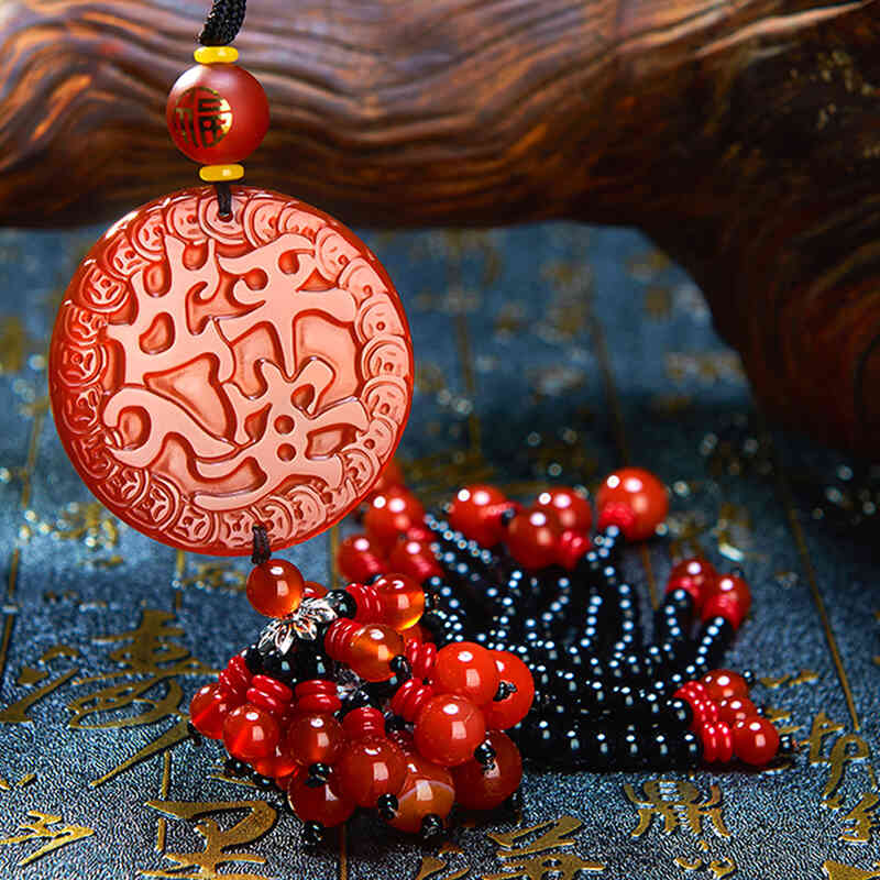 觅铂玛瑙石汽车挂件