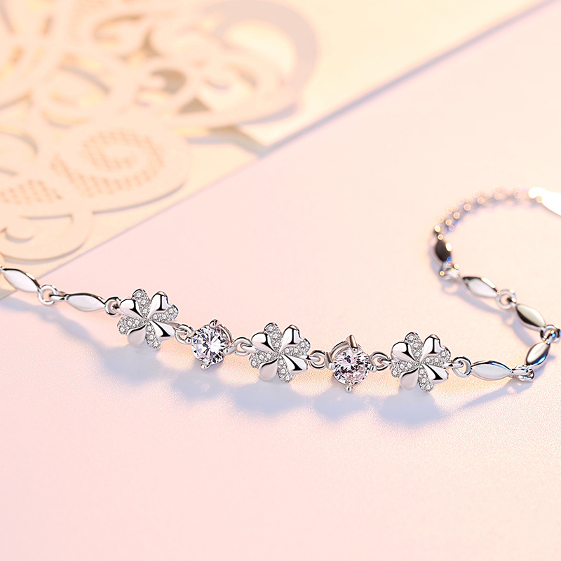 妙选 幸运四叶草手链