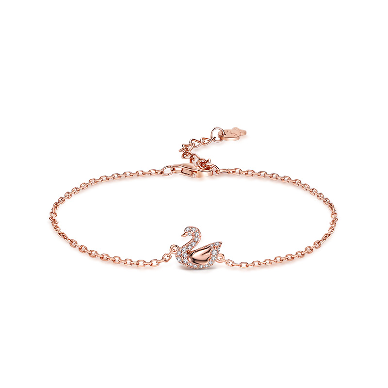 茵曼 镀18K玫瑰金色手链