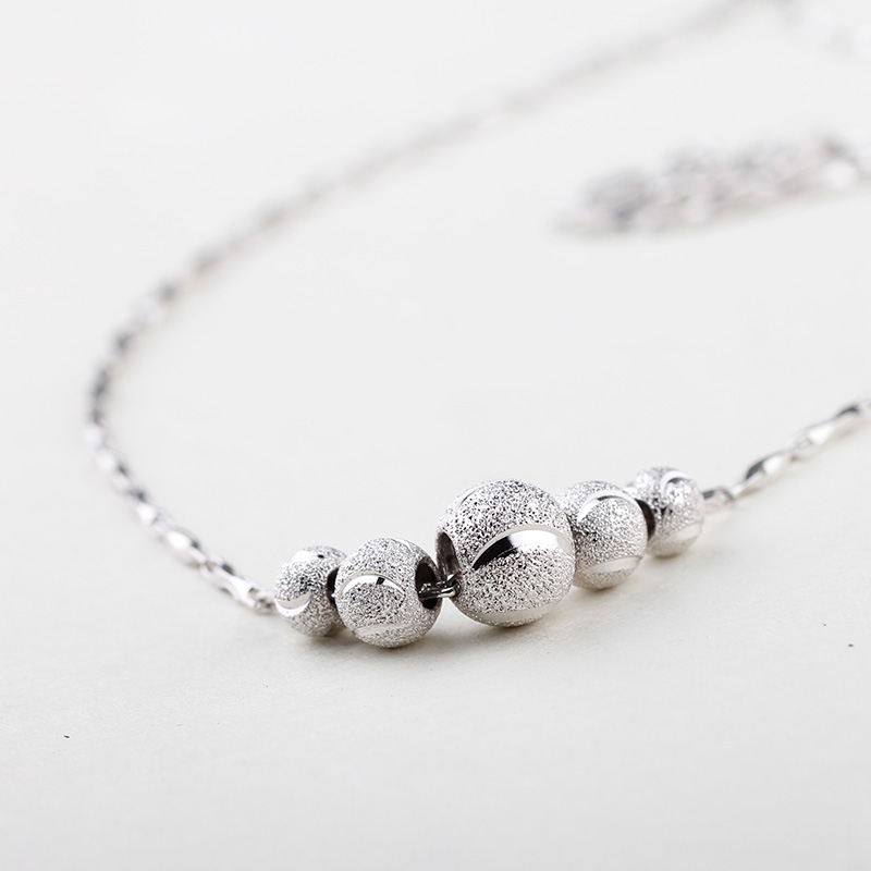 炙真银楼 转运珠银项链