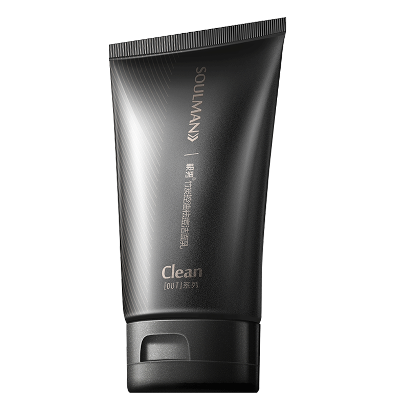 极男竹炭控油洗面奶