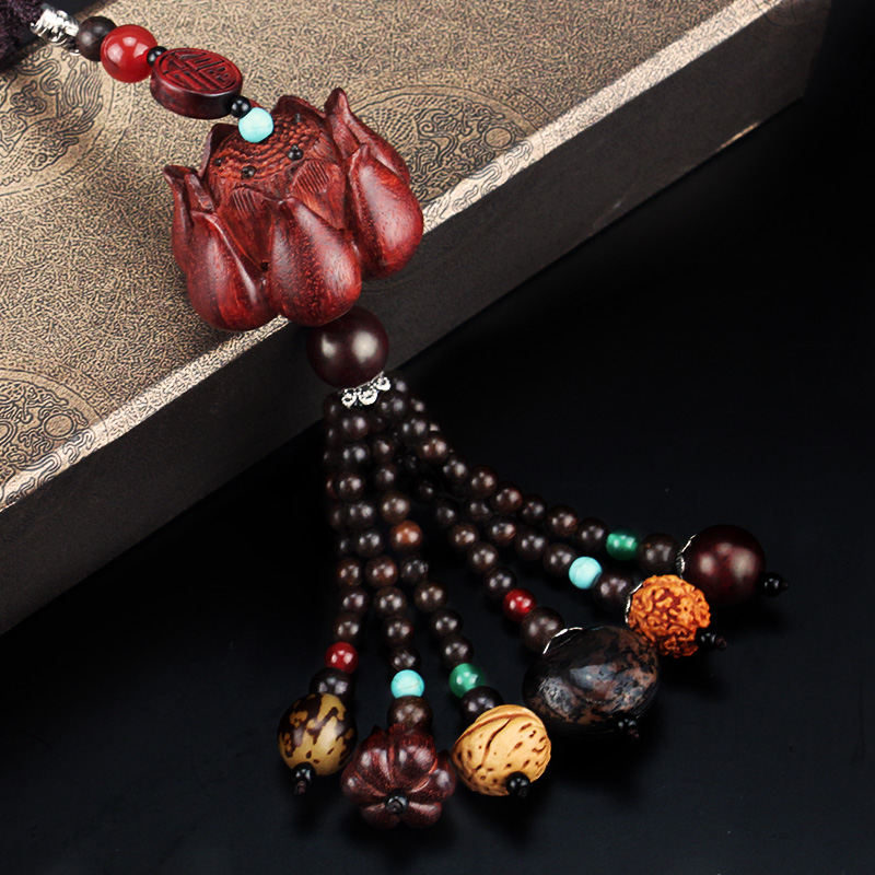 御琉宫 红檀木汽车挂件