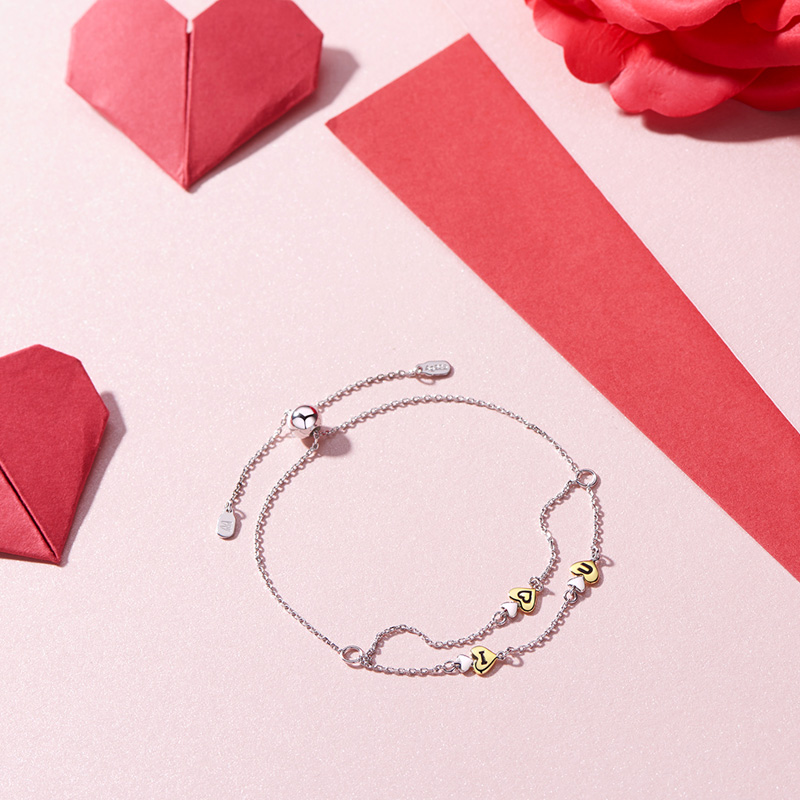 MyMiss 心形银手链