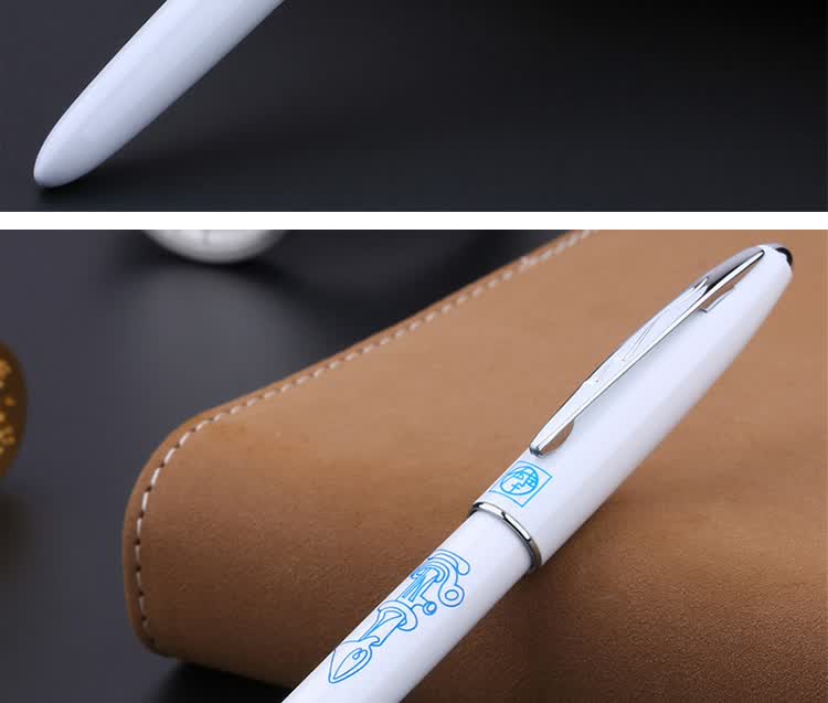 Pimio Ballpoint Pen, Signature Pen for Business And Office Use, Mid-Autumn Festival Gift for Adults, Signature Pen for Students' Handwriting Practice, 0.5mm, 605 Porcelain White 5