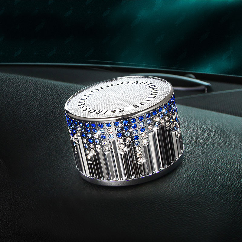 形动 镶钻圆形汽车香水