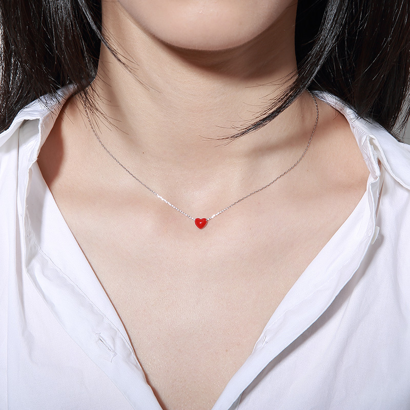 茵曼爱心项链