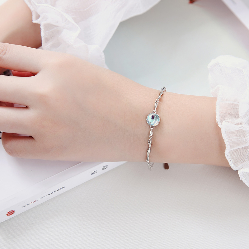 沫兰 蓝梦岛水滴手链