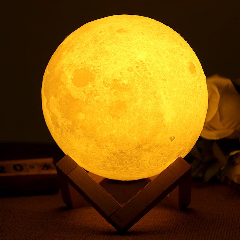 极度空间 可变色月球灯