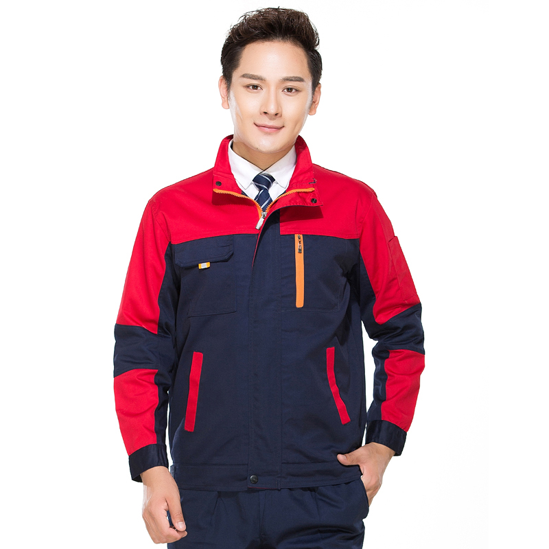 Spring and autumn wear-resistant workshop thick sleeved suit for men's workers