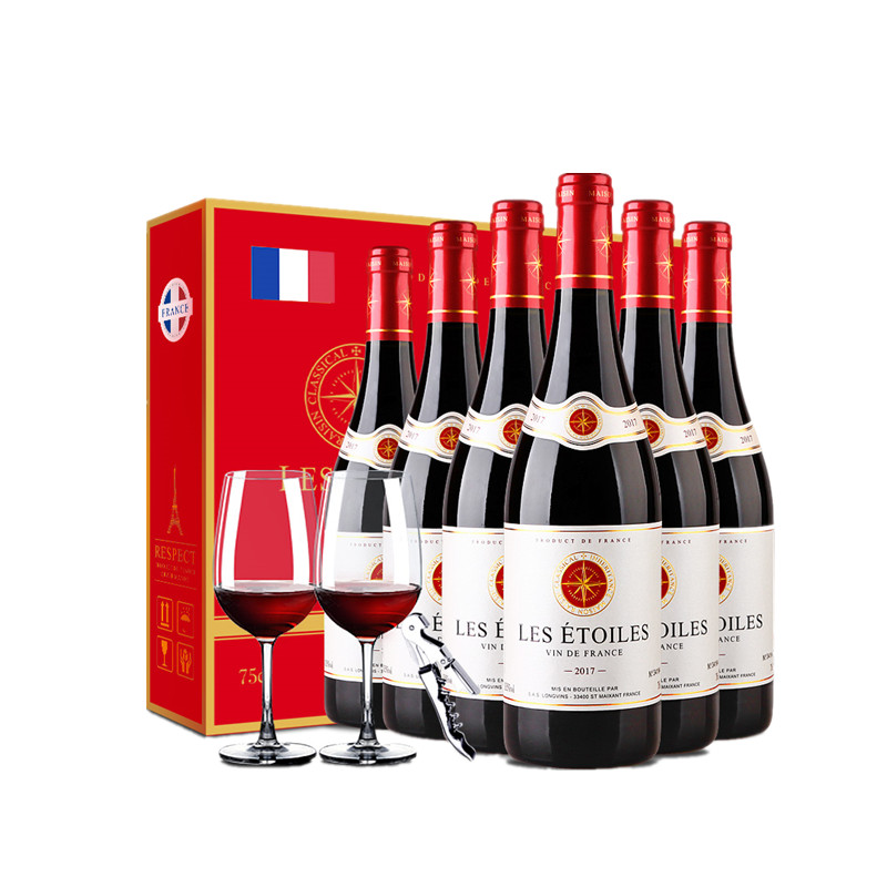 布多格八角星红星红葡萄酒