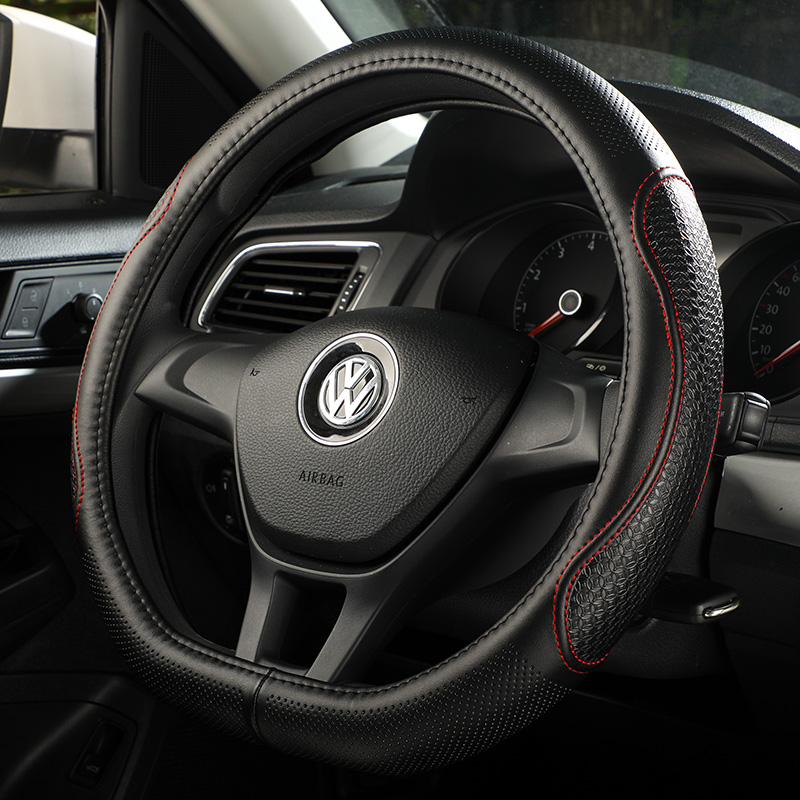 亿静 皮革汽车方向盘套