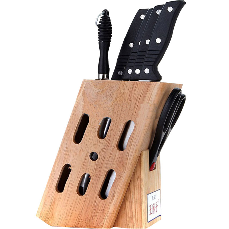 王麻子 塑柄刀具家用套装