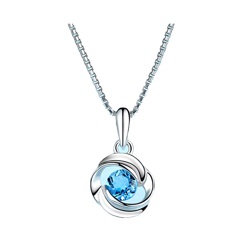 七可18K金银项链