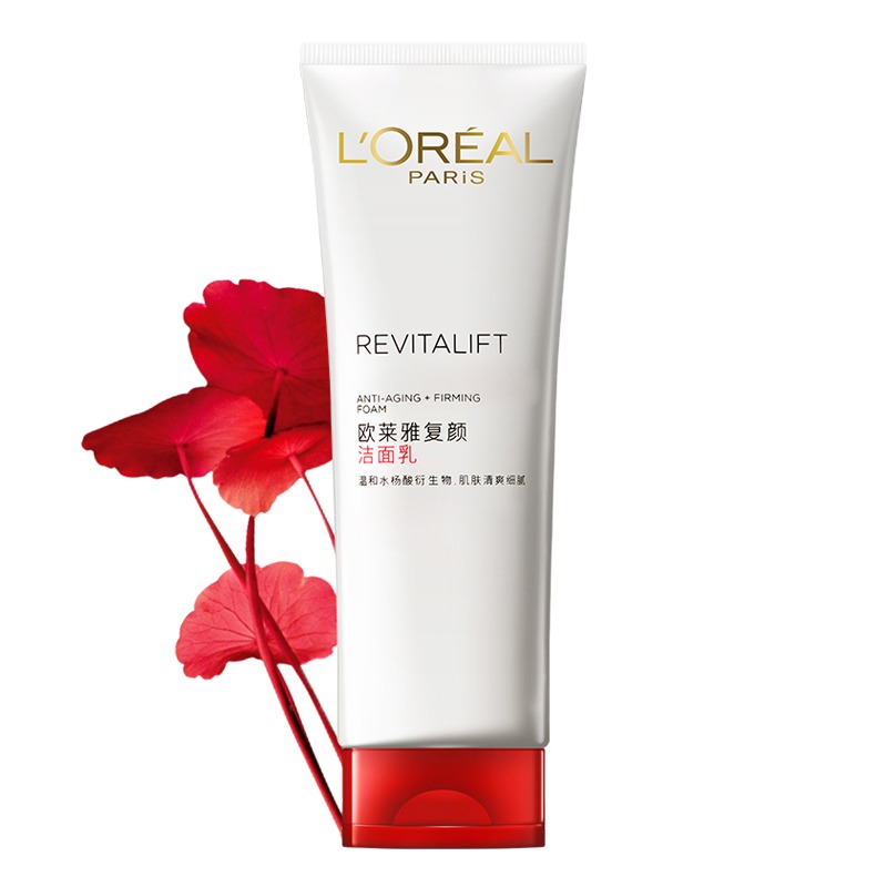 欧莱雅 抗皱复颜洁面乳