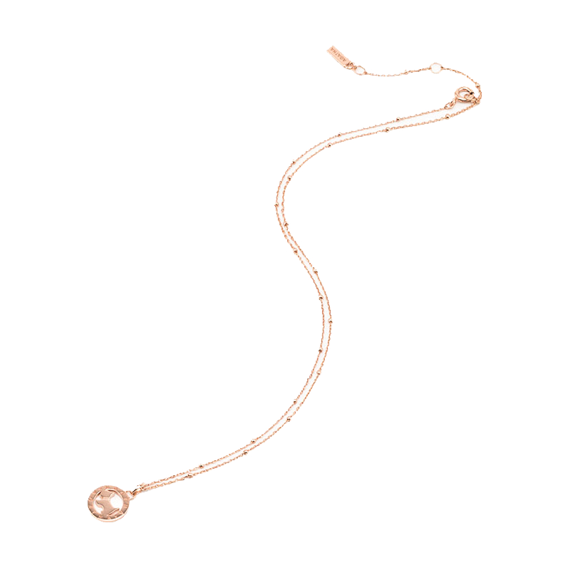 瑷嘉莎圆盘银项链