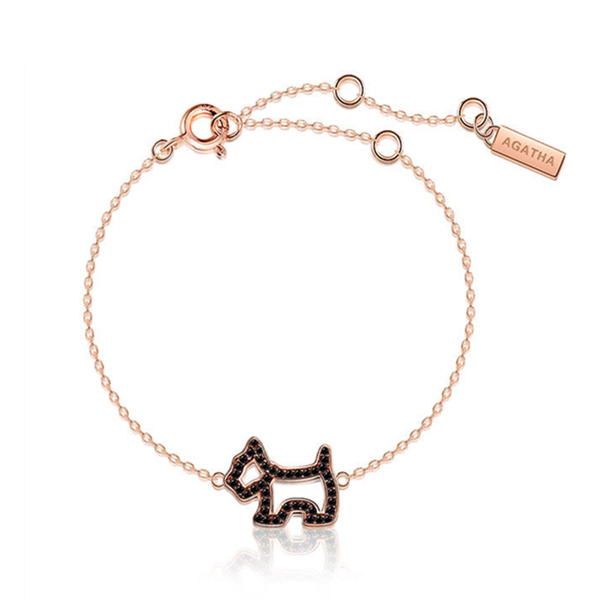 瑷嘉莎 镂空爹利犬手链